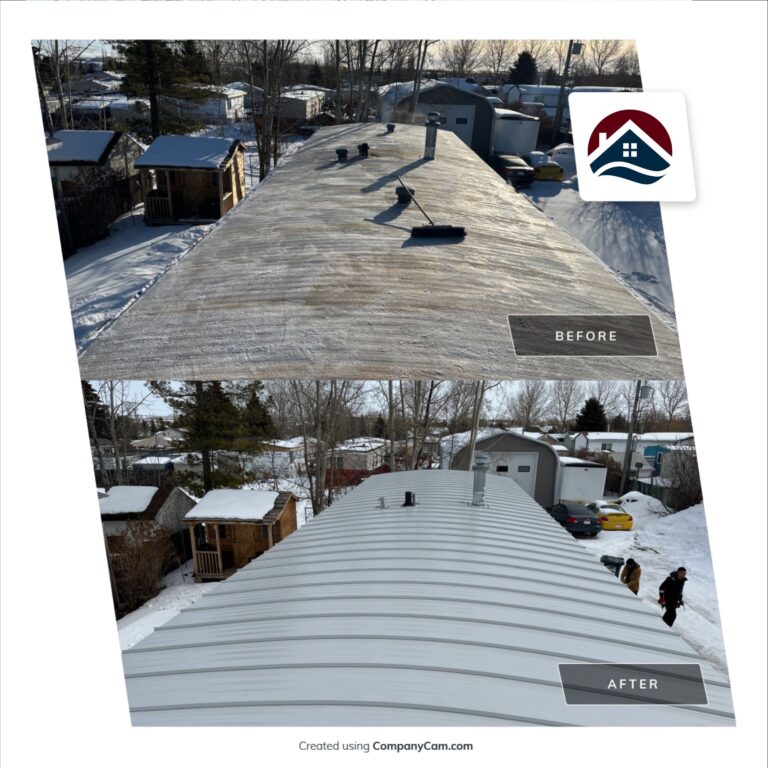 Standing Seam Metal Roof and Vinyl Siding with Insulation on Trailer House